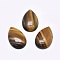 Natural Tiger Eye Cabochons, teardrop, 33~34x24x7mm
