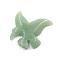Carved Natural Green Aventurine Pendants, Eagle, 40x40x8mm, Hole: 1.2mm