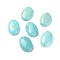 Natural Magnesite Cabochons, Dyed, Oval, Turquoise, 30x20x8mm