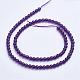 Природный аметист нитей бисера&nbsp;G-F422-02-4mm-2