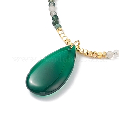 Наборы ожерелий из натурального мохового агата для женщин&nbsp;NJEW-JN03987