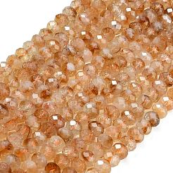 Нити из нагретых натуральных цитриновых бусин&nbsp;G-C280-A04-01