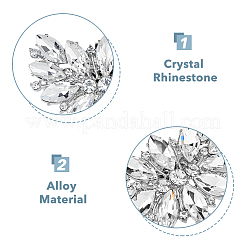 1 пара съемных пряжек для обуви из сплава в форме цветка&nbsp;FIND-HY0002-13
