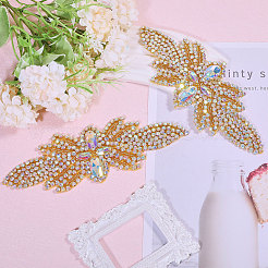 Цветок стекло исправление горный хрусталь FIND-WH0148-265A-01