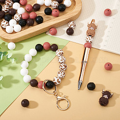 52шт набор печатных силиконовых бусин для фокусировки&nbsp;SIL-TA0002-99