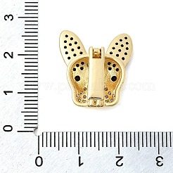 Латунные микро проложить кубического циркония раз за застежками&nbsp;KK-Z150-19G