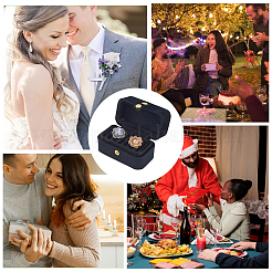 1 шт. мини-прямоугольные бархатные коробки для хранения колец с кнопками&nbsp;CON-BBC0001-19