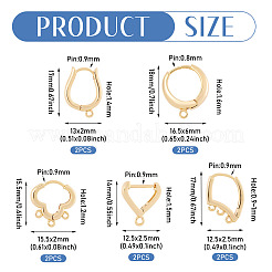 10 шт. фурнитура для сережек-колец 5 стилей&nbsp;KK-TA0002-98