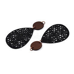 Подвески из кожи в форме капли&nbsp;FIND-N007-02B-03