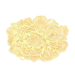 Латунные филигранные большие кулоны&nbsp;KKC-T003-14G