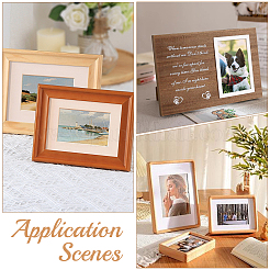 Прямоугольная бумажная фоторамка аксессуары&nbsp;AJEW-WH20048-32A-01