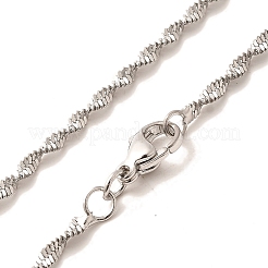 2 мм стойка покрытие латунь сингапур цепи ожерелья для женщин мужчин&nbsp;MAK-L044-27P