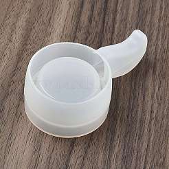 Плоские круглые с ручкой силиконовые подсвечники Молды своими руками&nbsp;LS-SIMO-G010-02B