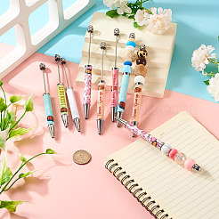 6шт. 6 стиля печатной пластиковой шариковой ручки&nbsp;AJEW-TA0001-82