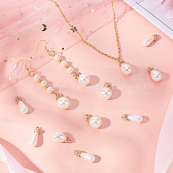 90 шт. 3 подвески из искусственного жемчуга и латуни&nbsp;KY-PH0001-22