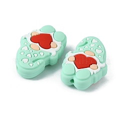 Пищевые экологически чистые силиконовые бусины&nbsp;LS-SIL-WH0002-52I