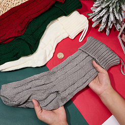 4 шт. 4-х цветные вязаные акриловые хлопчатобумажные мешочки для чулок&nbsp;AJEW-SP0004-04