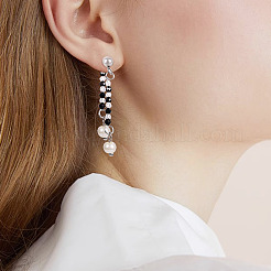 Прозрачные стеклянные бусины с соединителем&nbsp;PALLOY-TA00135