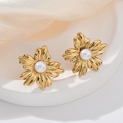 Серьги-гвоздики из нержавеющей стали 304&nbsp;EJEW-Z084-05G-03