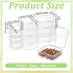 120 шт. 3 пластиковых контейнера для хранения бусин&nbsp;CON-DR0001-07