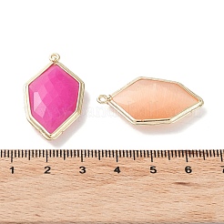 Подвески из кошачьего глаза и окрашенного натурального нефрита&nbsp;G-G012-02G