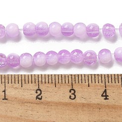 Стеклянные бусины кракле&nbsp;GLAA-U001-4mm-04