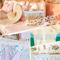 2 ярд цветочной вышивки из полиэстера&nbsp;DIY-BC00055-50