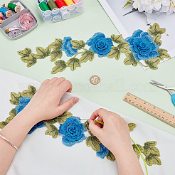 Цветочная вышивка швейное волокно&nbsp;DIY-WH0888-894