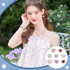 7 шт. 7-х цветные стразы из полимерной глины с хрустальными бусинами&nbsp;FIND-FG0003-56