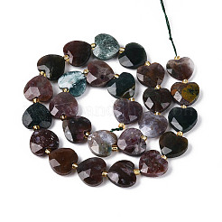 Природного индийского агата бисер нитей&nbsp;G-P592-B11-01