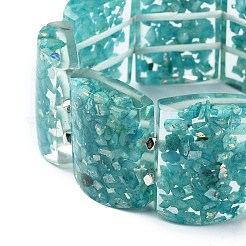 Эластичные браслеты из натурального кальцита и синтетического опала&nbsp;BJEW-G702-02