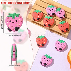 10шт 2 цвета силиконовые фокусные бусины&nbsp;SIL-YW0001-93