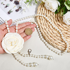 1 шт. 3D тканевый цветок пластиковый искусственный жемчуг бисерные цепочные ремни&nbsp;DIY-CP0013-06B