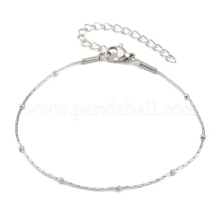 201 браслет-цепочка из нержавеющей стали для женщин&nbsp;LS-BJEW-G767-01D-P