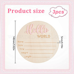 Деревянный реквизит для детских фотографий&nbsp;WOOD-WH0002-56A