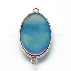 Соединители звеньев натурального агата&nbsp;G-Q494-22