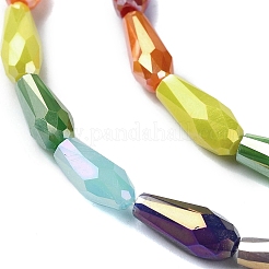 Стеклянные бусины с гальваническим покрытием &nbsp;X-EGLA-C004-01