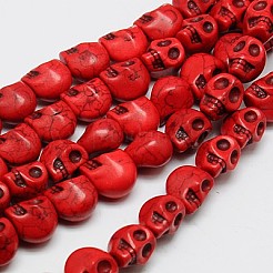 Синтетических нитей бирюзовые бусы&nbsp;TURQ-G113-10x12mm-06