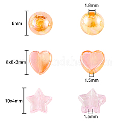 630шт экологически чистые прозрачные акриловые бусины&nbsp;TACR-CJ0001-23