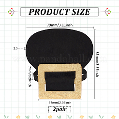 Аксессуары для обуви из искусственной кожи в колониальном стиле DIY-WH0430-337