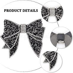 2 шт. подвески-бантики для обуви со стразами из смолы&nbsp;FIND-CA0004-74