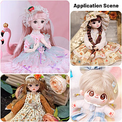 8 шт. 8 стиля высокотемпературное волокно короткая челка прическа кукольный парик волосы&nbsp;DIY-GL0005-62