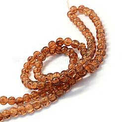 Выпечки окрашены прозрачным потрескивание Стекловолокна круглый шарик&nbsp;DGLA-Q018-8mm-26