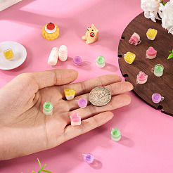 4 шт. 4 стиля смоляной чашки мини модель&nbsp;DJEW-TAC0011-04