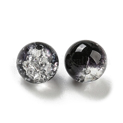 Прозрачные стеклянные бусины с кракелем&nbsp;GLAA-L046-01B-19