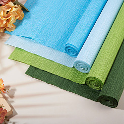 4 рулон 4-х цветной гофрированной бумаги в рулонах&nbsp;DIY-TA0013-18B