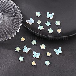 20шт 3 стиля гальванических стеклянных бусин&nbsp;GLAA-YW0001-90