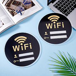 Акриловые таблички с паролем Wi-Fi&nbsp;AJEW-WH0542-66B