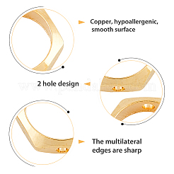 64шт 8 латунных рамки для бусин&nbsp;KK-HY0003-01
