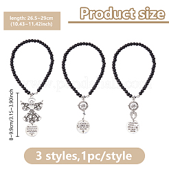 3 шт. подвеска в виде ангела из сплава&nbsp;HJEW-WH00128